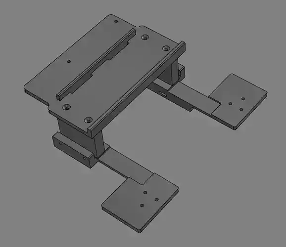 Batt tray and mounts for 4320DC and 4320 Single Cab TRX4 324mm Free 3D print model
