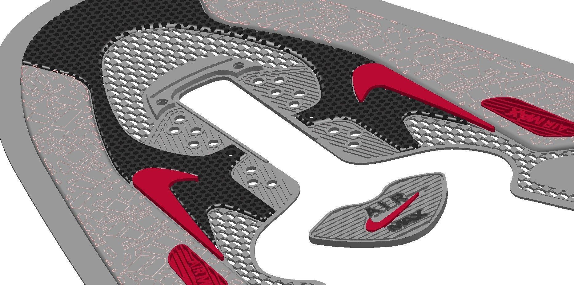 Nike Sneaker Low-poly 3D model_5