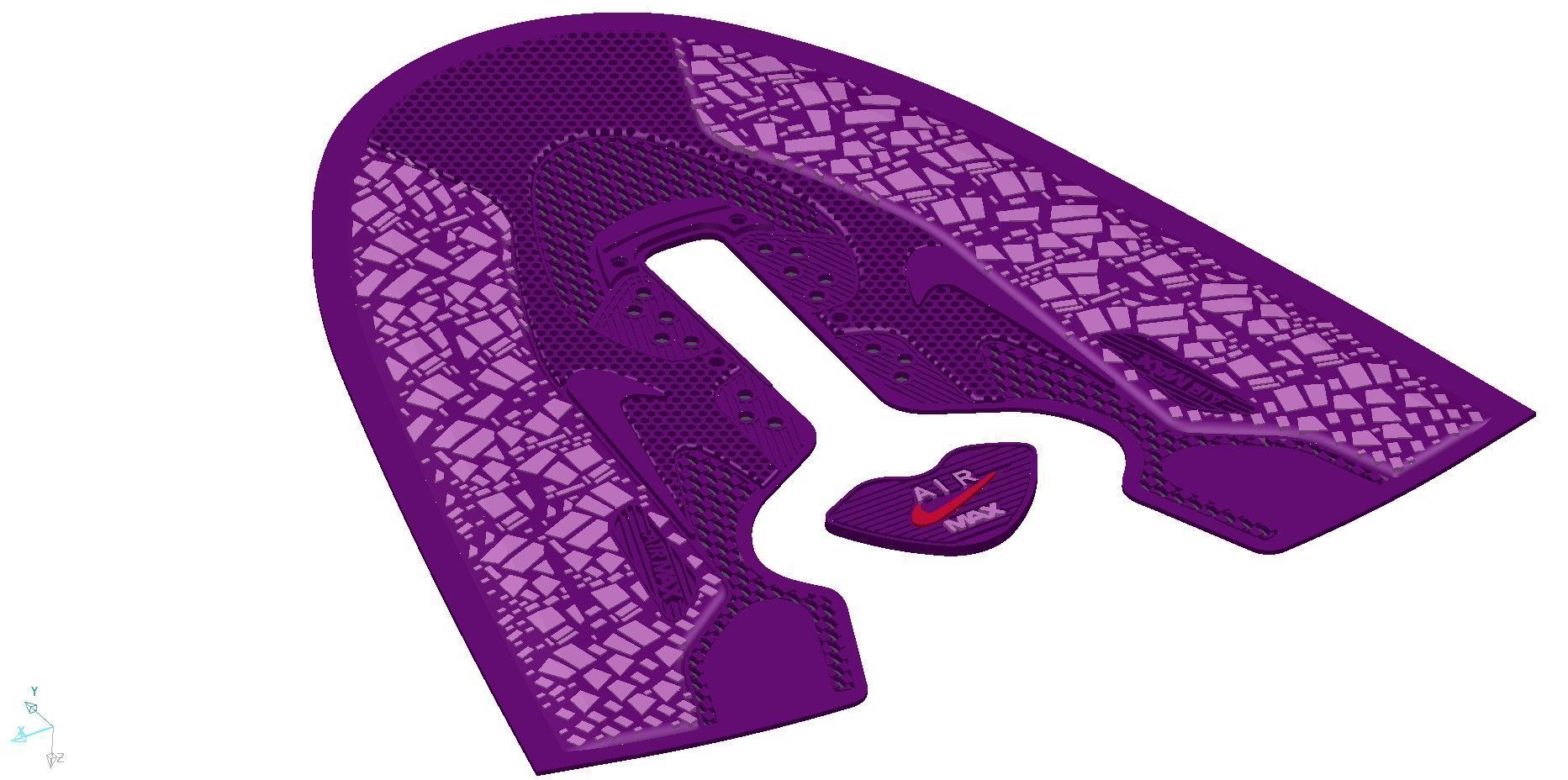 Nike Sneaker Low-poly 3D model_2