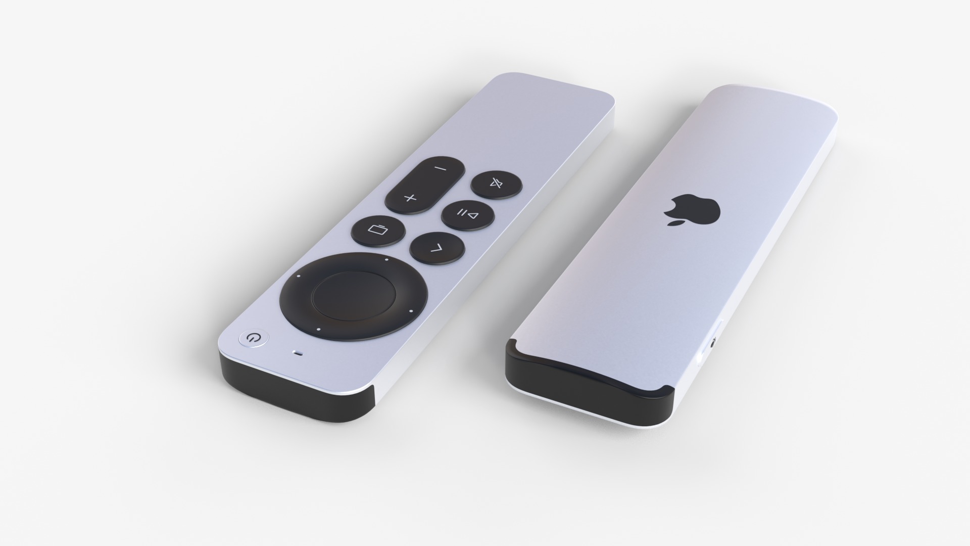Apple TV 4K with Ethernet 2024 and Remote 3D model_8