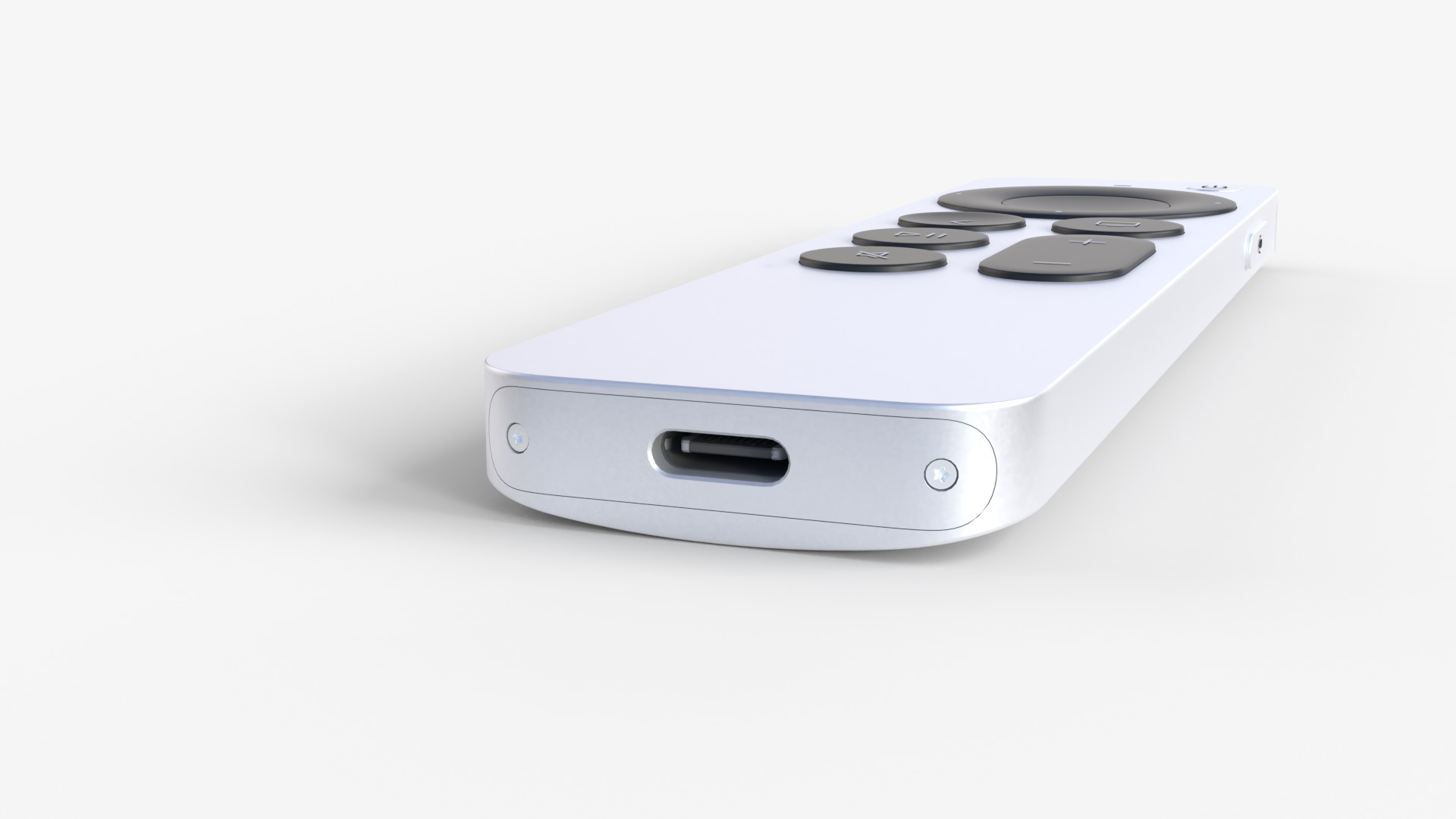 Apple TV 4K with Ethernet 2024 and Remote 3D model_6