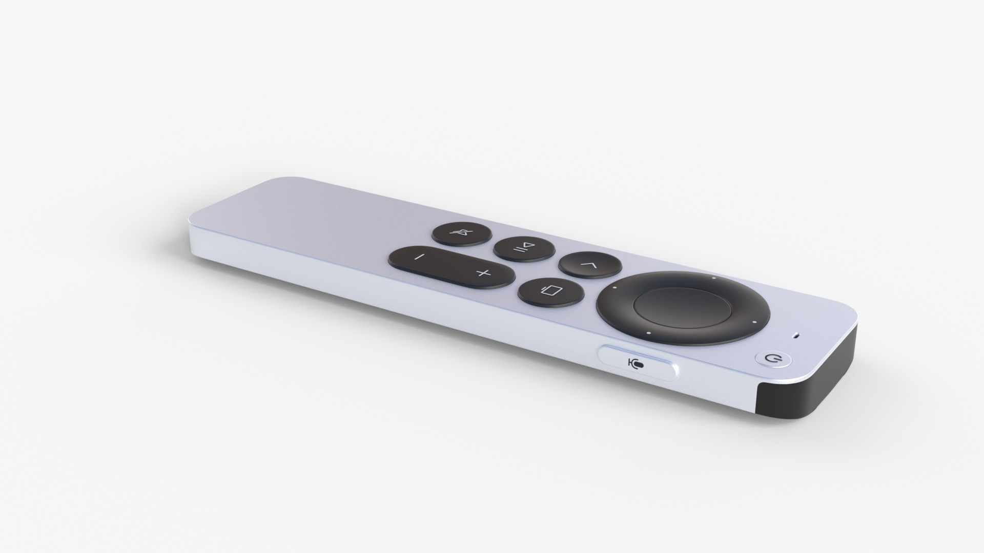 Apple TV 4K with Ethernet 2024 and Remote 3D model_9