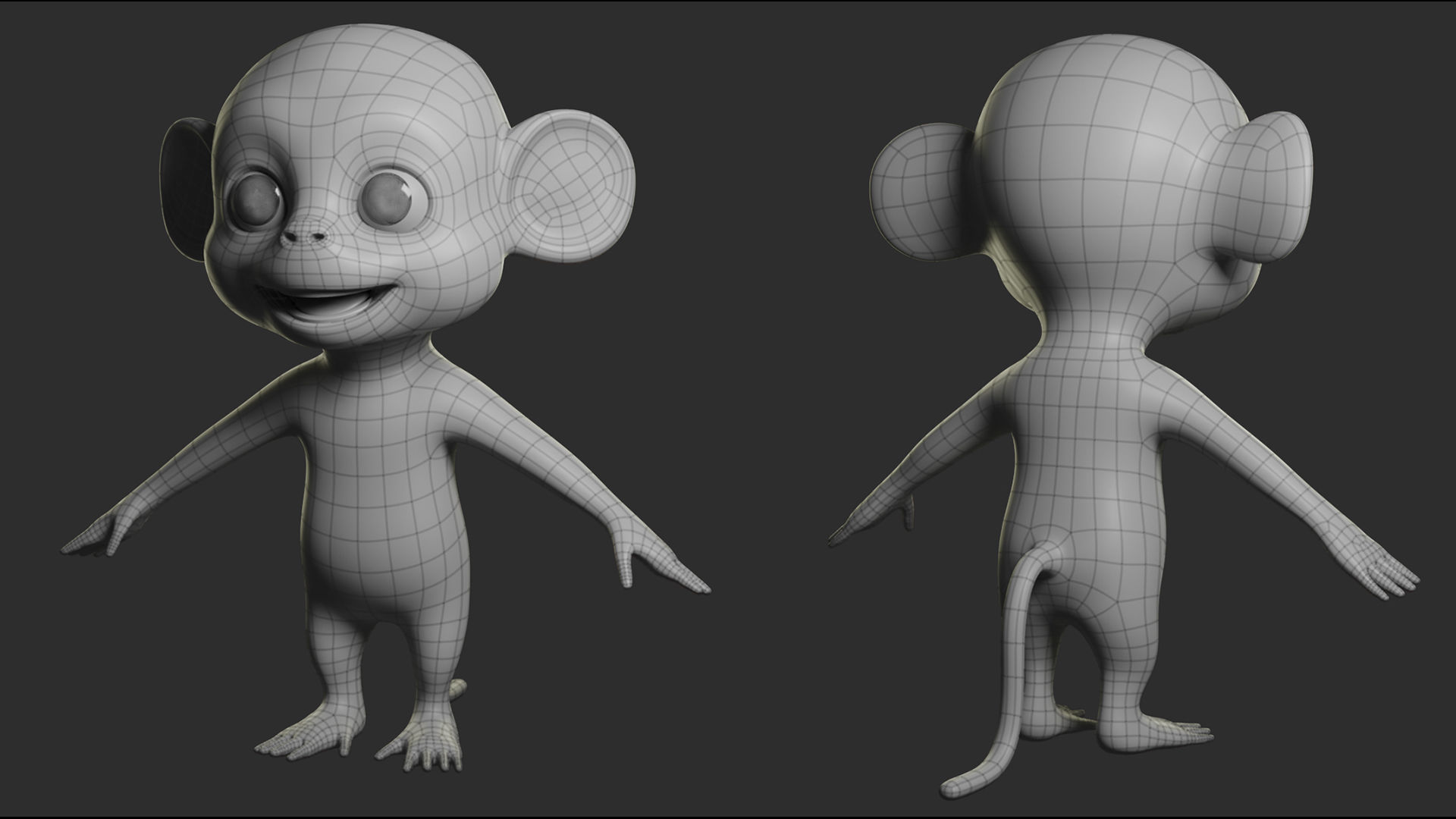 Primate Pack  Cartoon 3D Model Collection_14