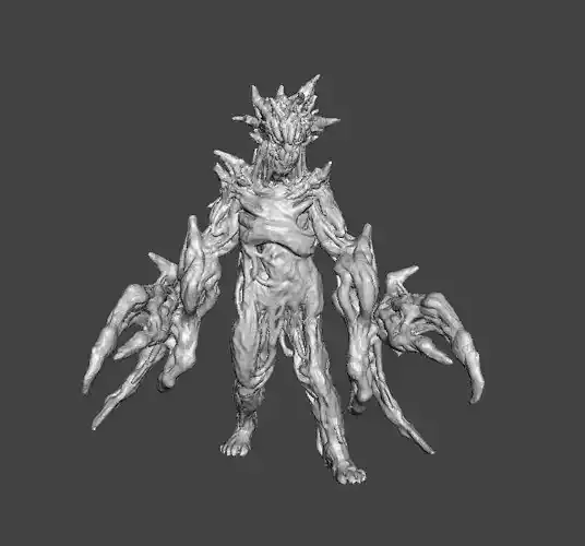 RE7 DOUBLE BLADE MOLDED MONSTER MINIATURE HORROR FANTASY RPG DND 3D print model