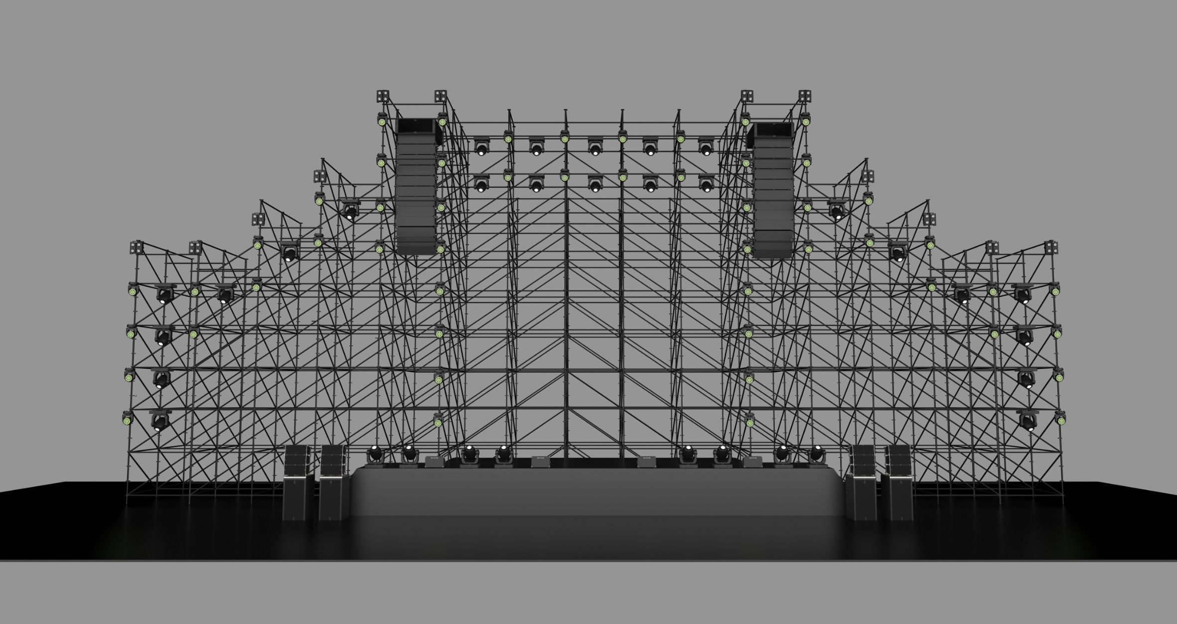 Stage infrastructure design 3D model 3D model_3