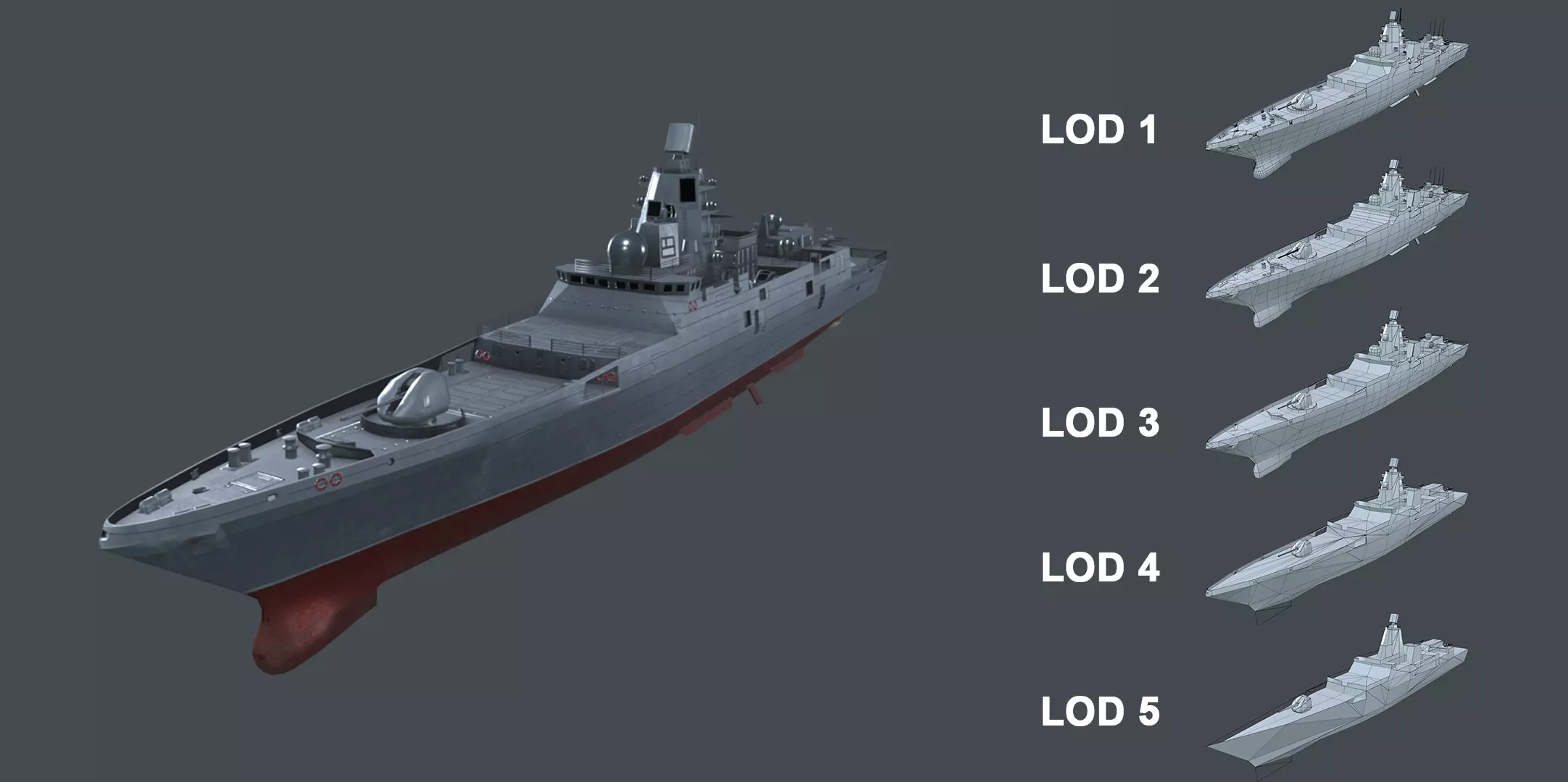 Asset - Army - Gorshkov - 3D MODEL Low-poly Low-poly 3D model Low-poly 3D model_0