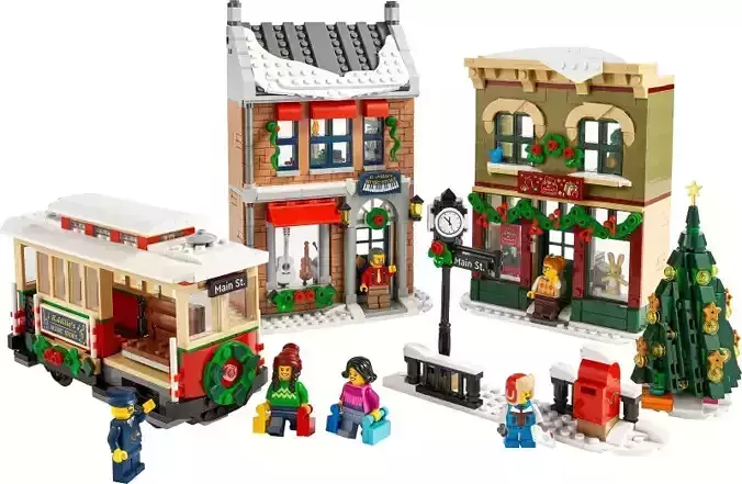 PixelBricks3D - Lego Christmas Holiday Main Street  3D print model