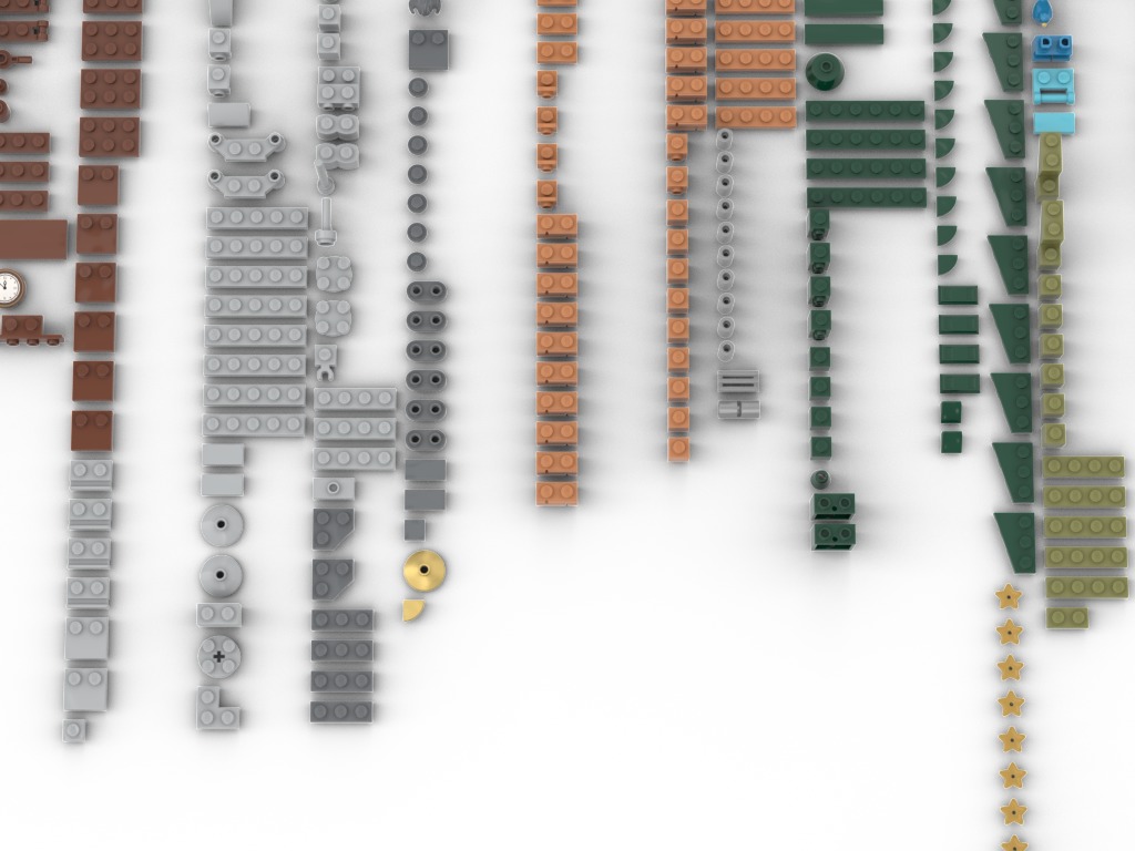 PixelBricks3D - Lego Christmas Holiday Main Street  3D print model_1