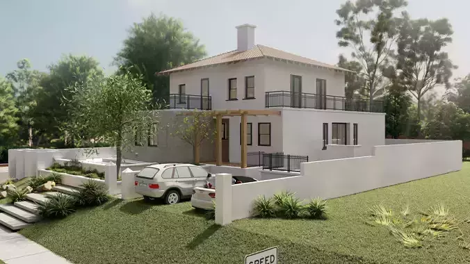 Suburuban cottage villa house