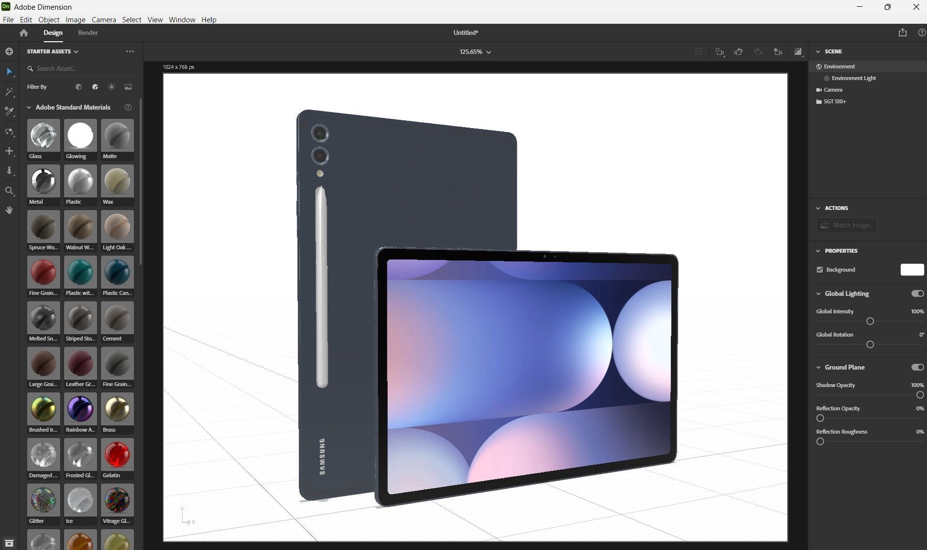 Samsung Galaxy Tab S10 Plus Low-poly 3D model_26