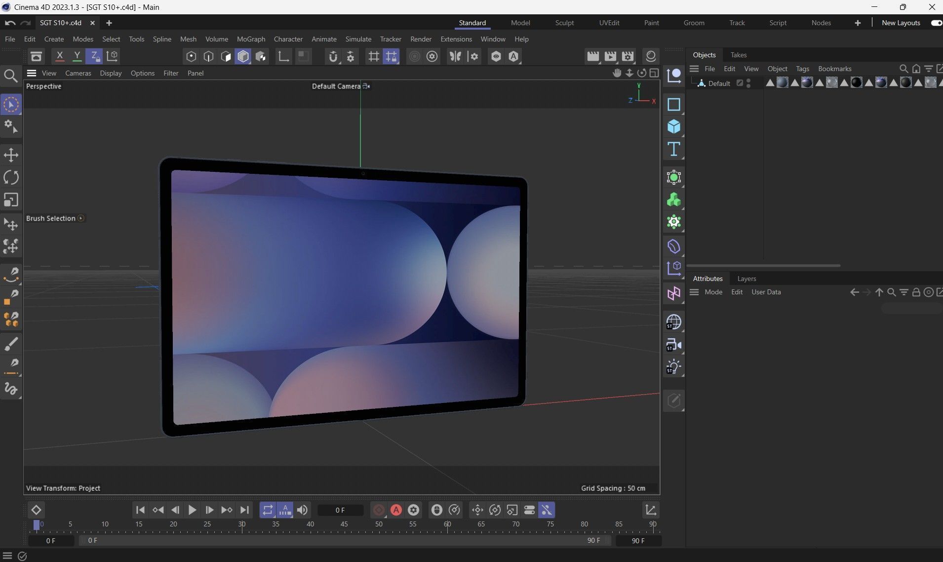 Samsung Galaxy Tab S10 Plus Low-poly 3D model_28