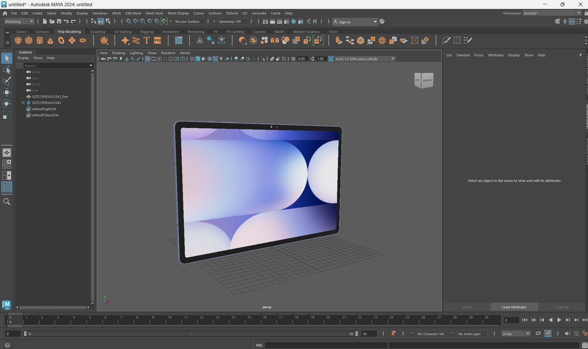 Samsung Galaxy Tab S10 Plus Low-poly 3D model_30