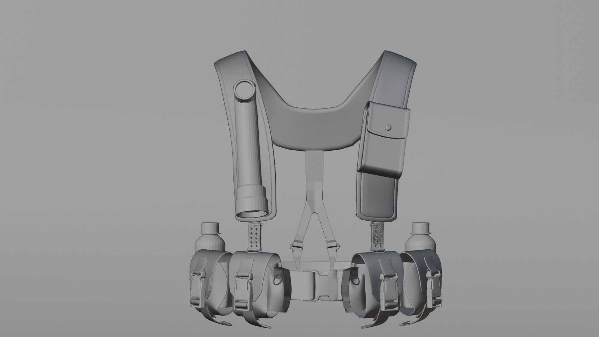 military waist 3D model_1