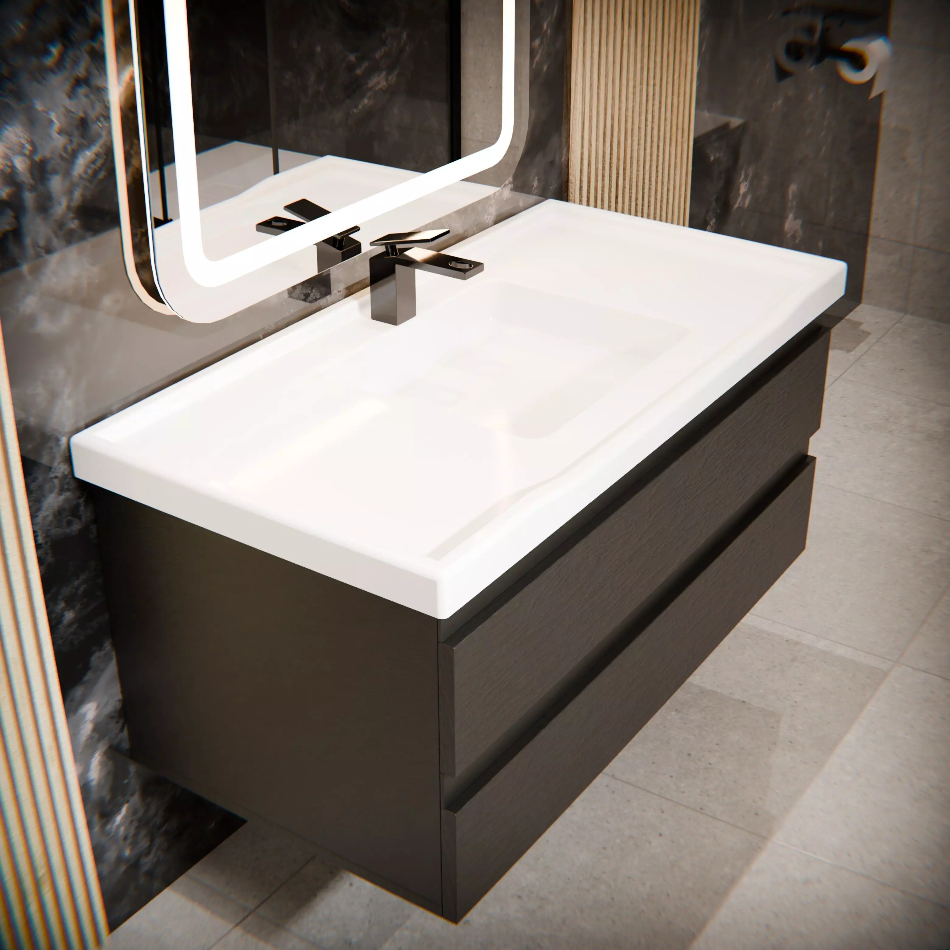 Modern Sink Cabinet 3D model