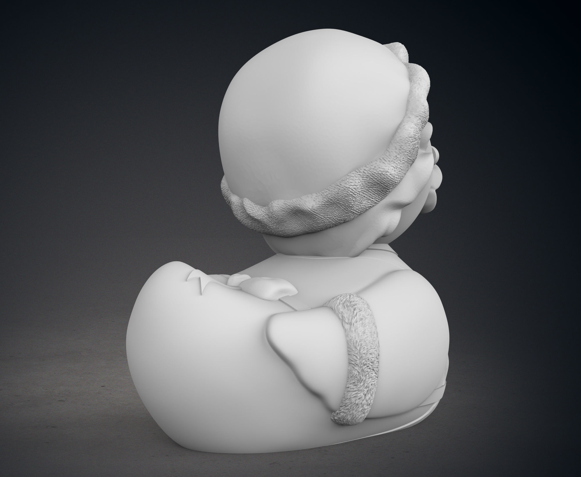 Cute Mrs Claus Rubber Duck 3D print model_7