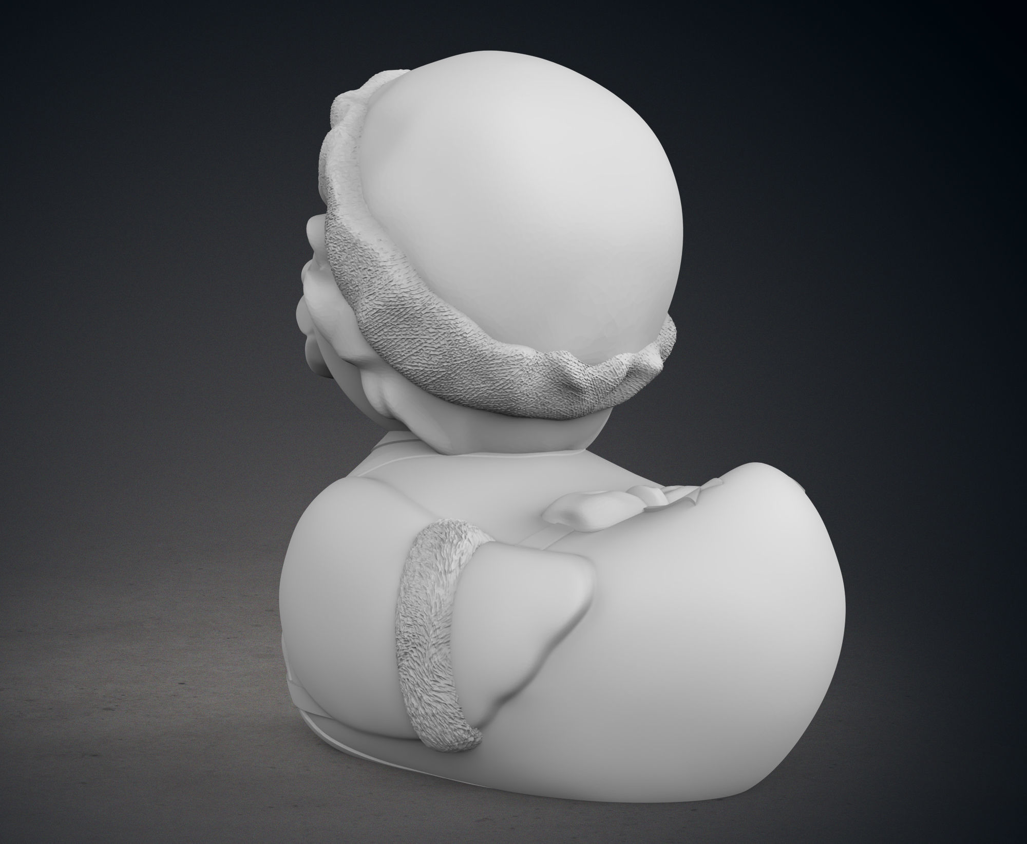 Cute Mrs Claus Rubber Duck 3D print model_5