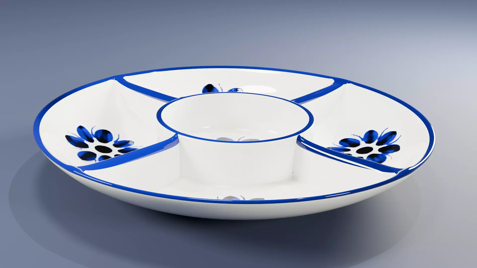 Petisqueira de porcelana - Porcelana Monte Siao 3D model
