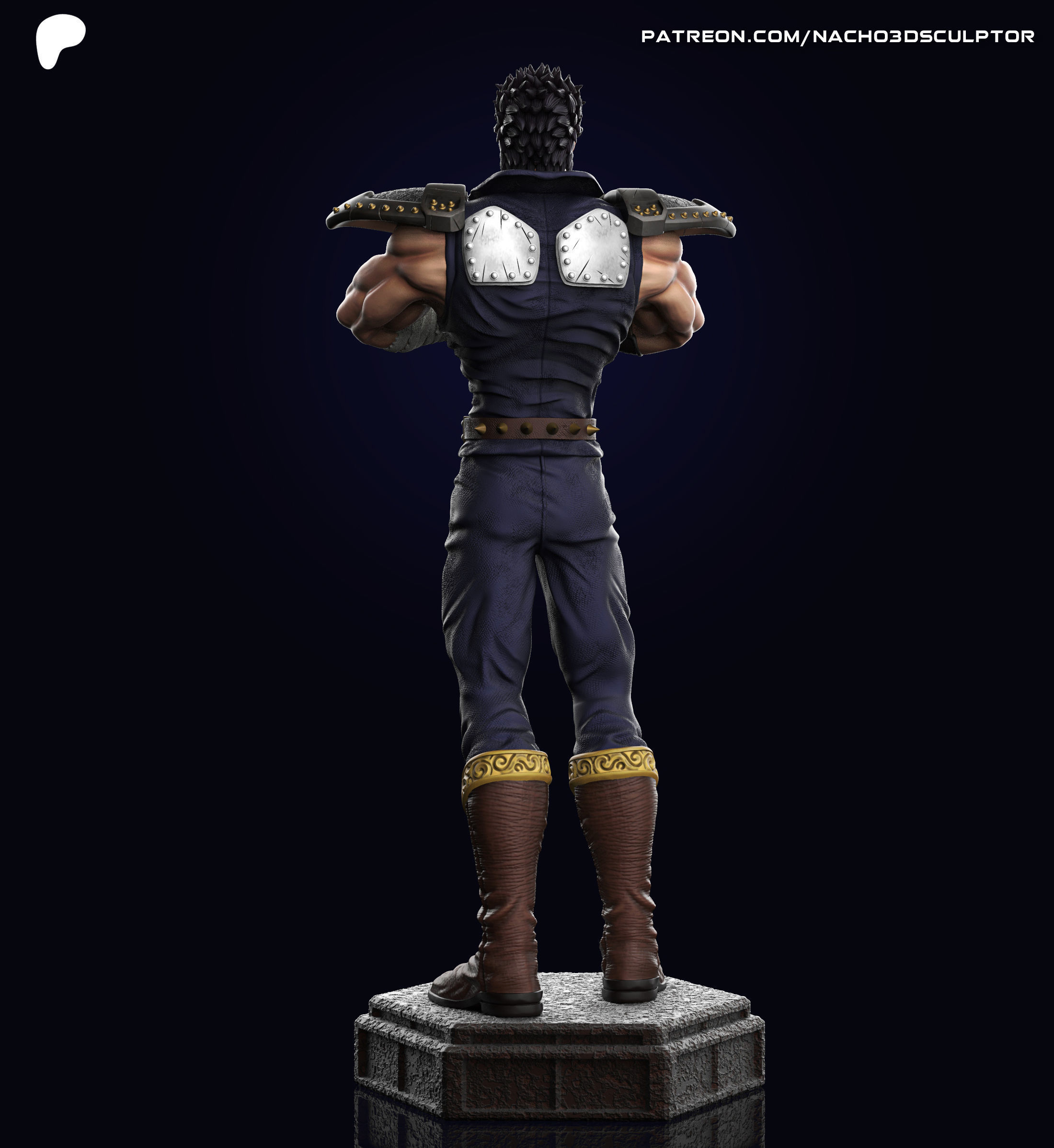 Kenshiro - Fist of the North Star  3D print model_3