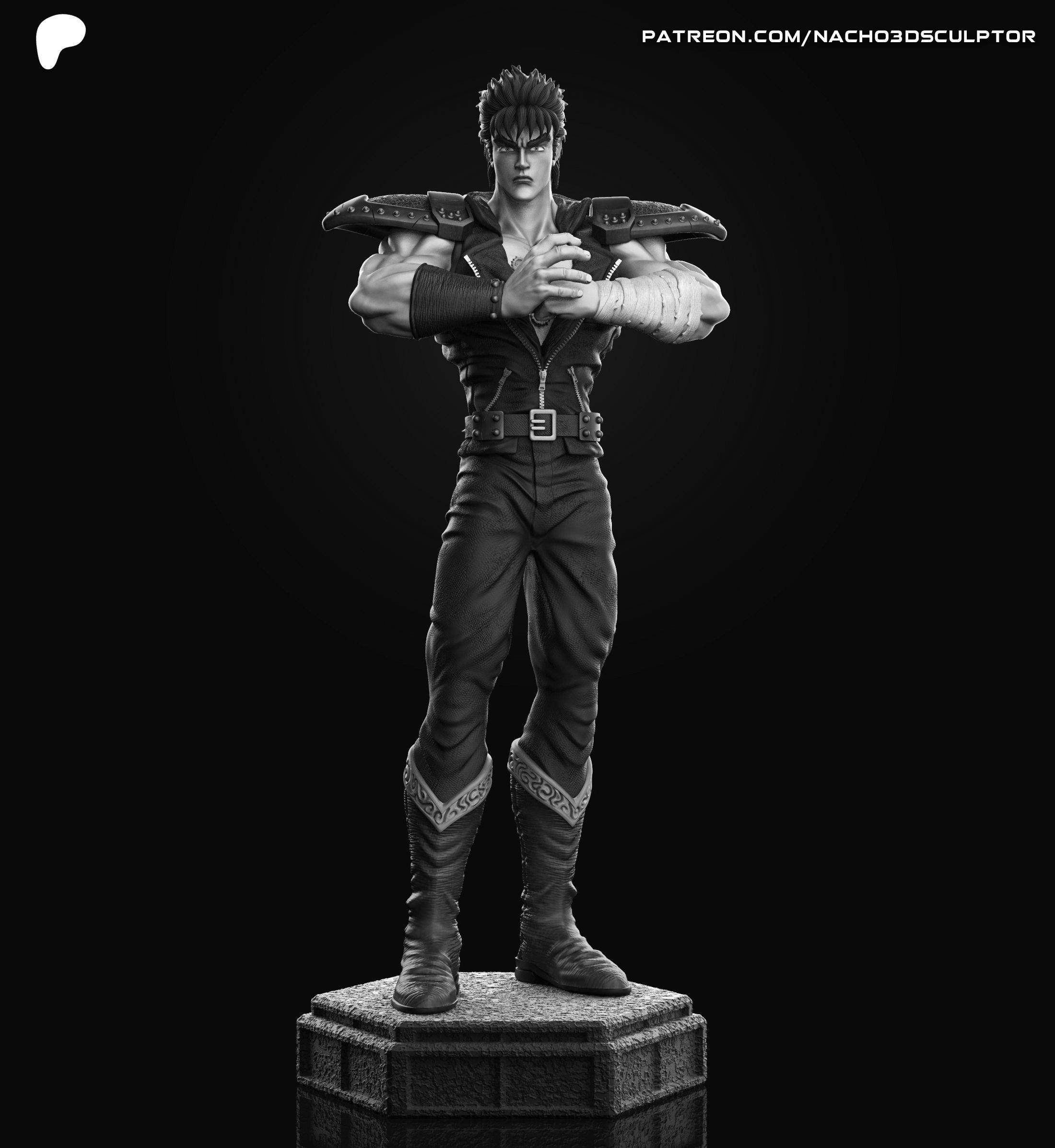 Kenshiro - Fist of the North Star  3D print model_6