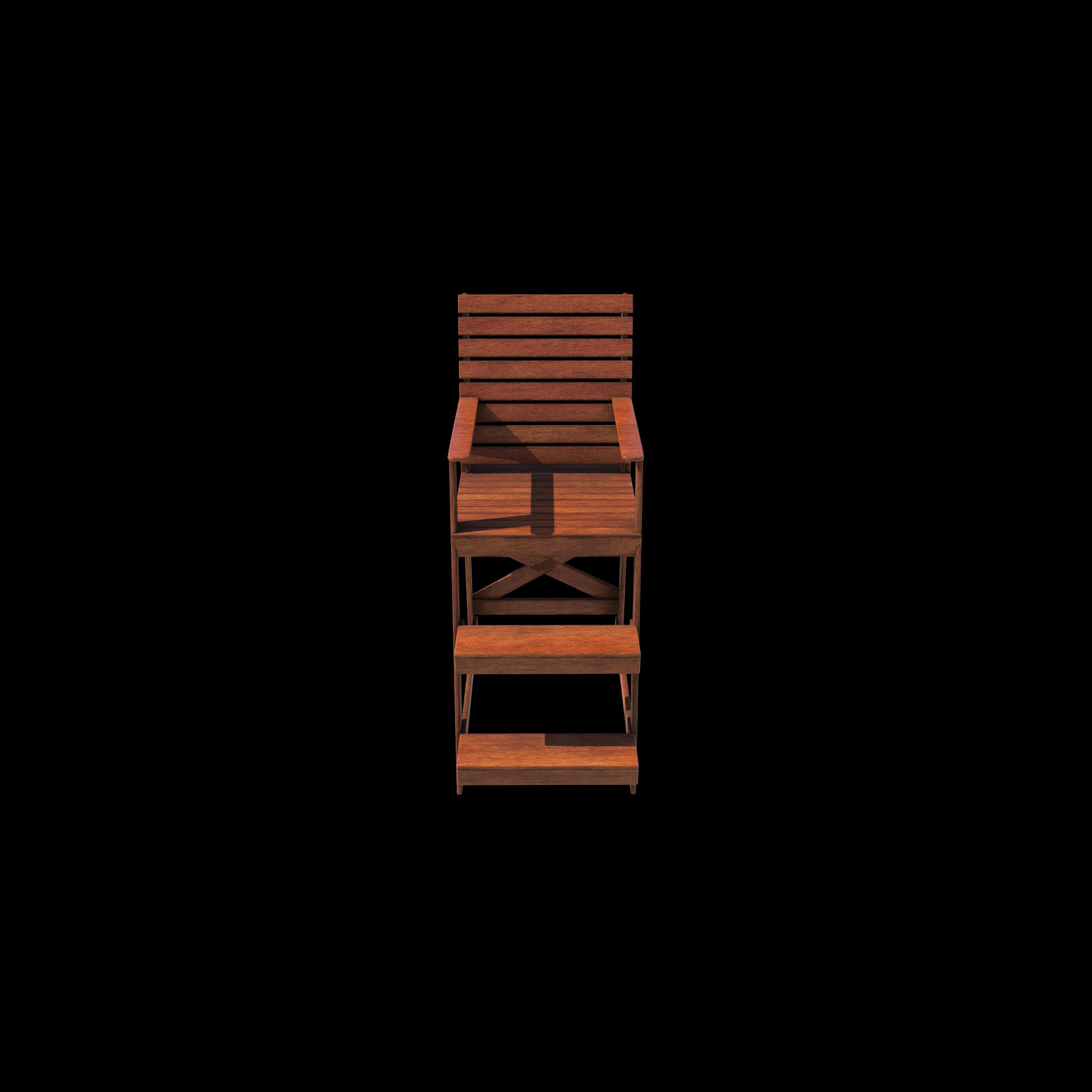 lifeguard chair 3D model_9