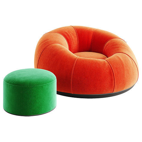 Brannboll Inflatable gaming lounge chair 3D model