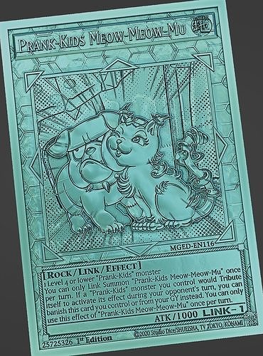 Prank-Kids Meow-Meow-Mu - yu-gi-oh Free 3D print model