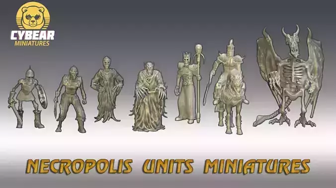 Heroes 3 Necropolis Units Miniatures collection 
