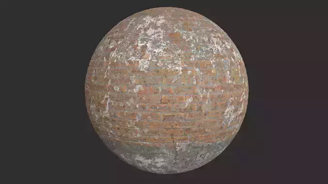 Damaged Brick Wall Pbr 4k Textures
