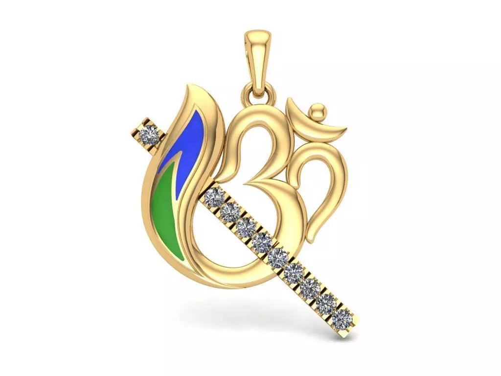 Om Murli Pendant - 210925 3D print model