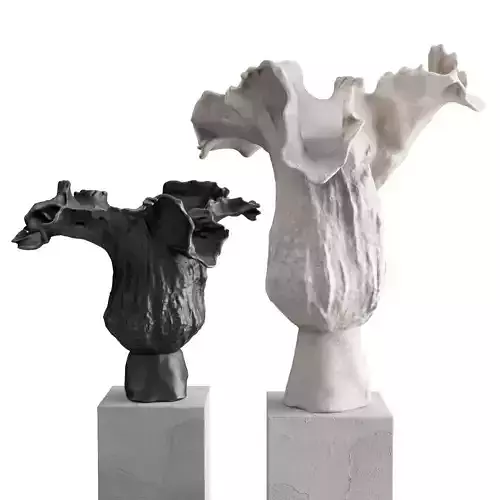 CD Piony vase Low-poly 3D model