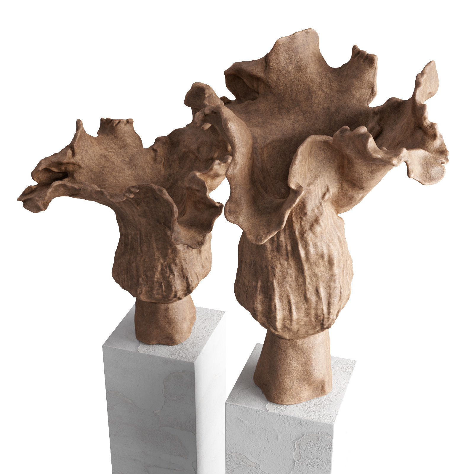 CD Piony vase Low-poly 3D model_5