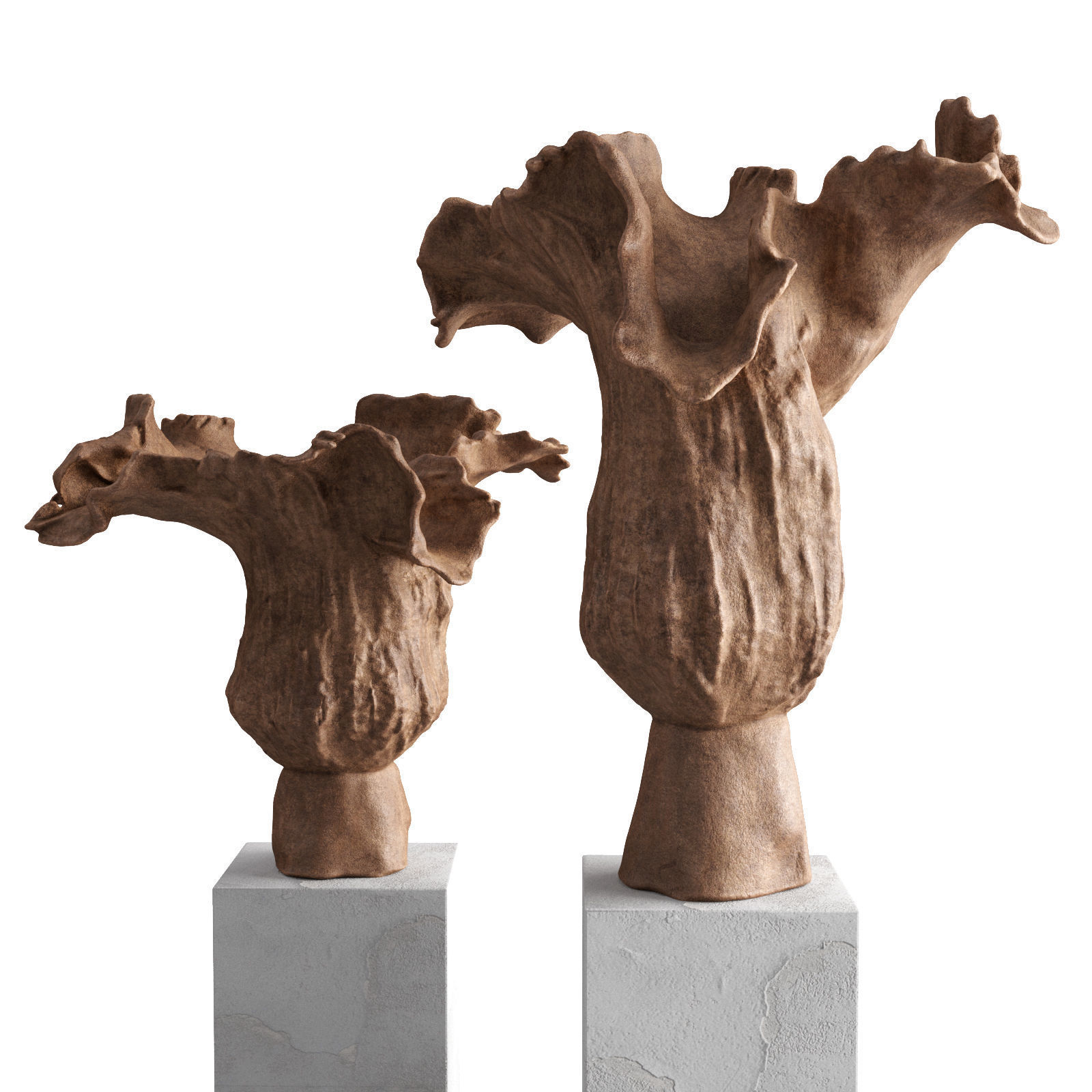 CD Piony vase Low-poly 3D model_4