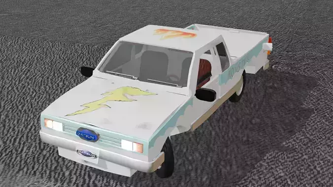 Datsun Car HIGH POLY