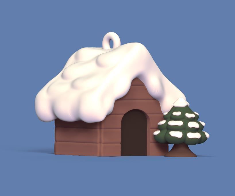 House Snow 3D print model_2