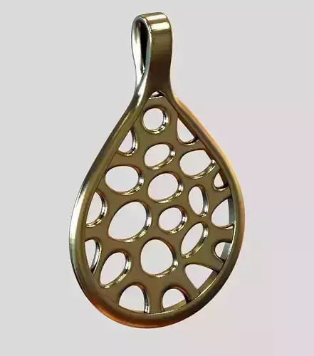 Elegant Teardrop Pendant Design 