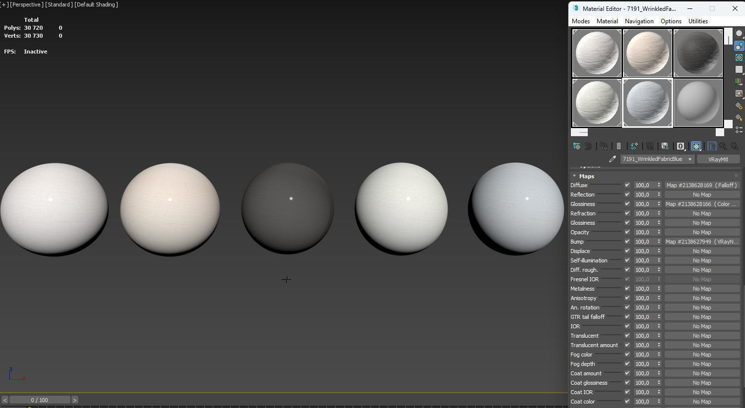 4K Seamless PBR crinkled fabric Textures and material Texture_8