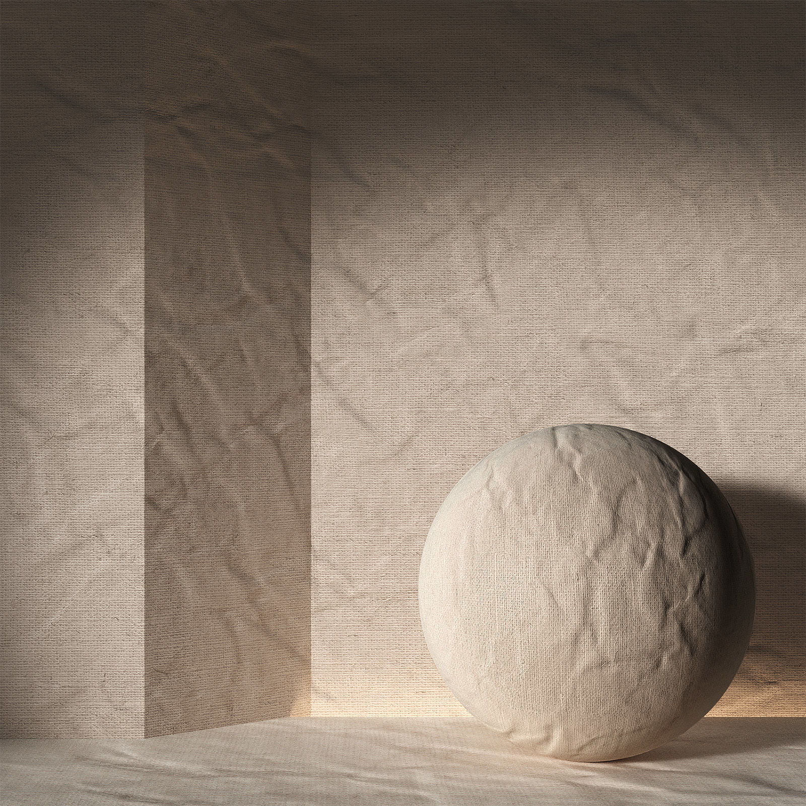 4K Seamless PBR crinkled fabric Textures and material Texture_3