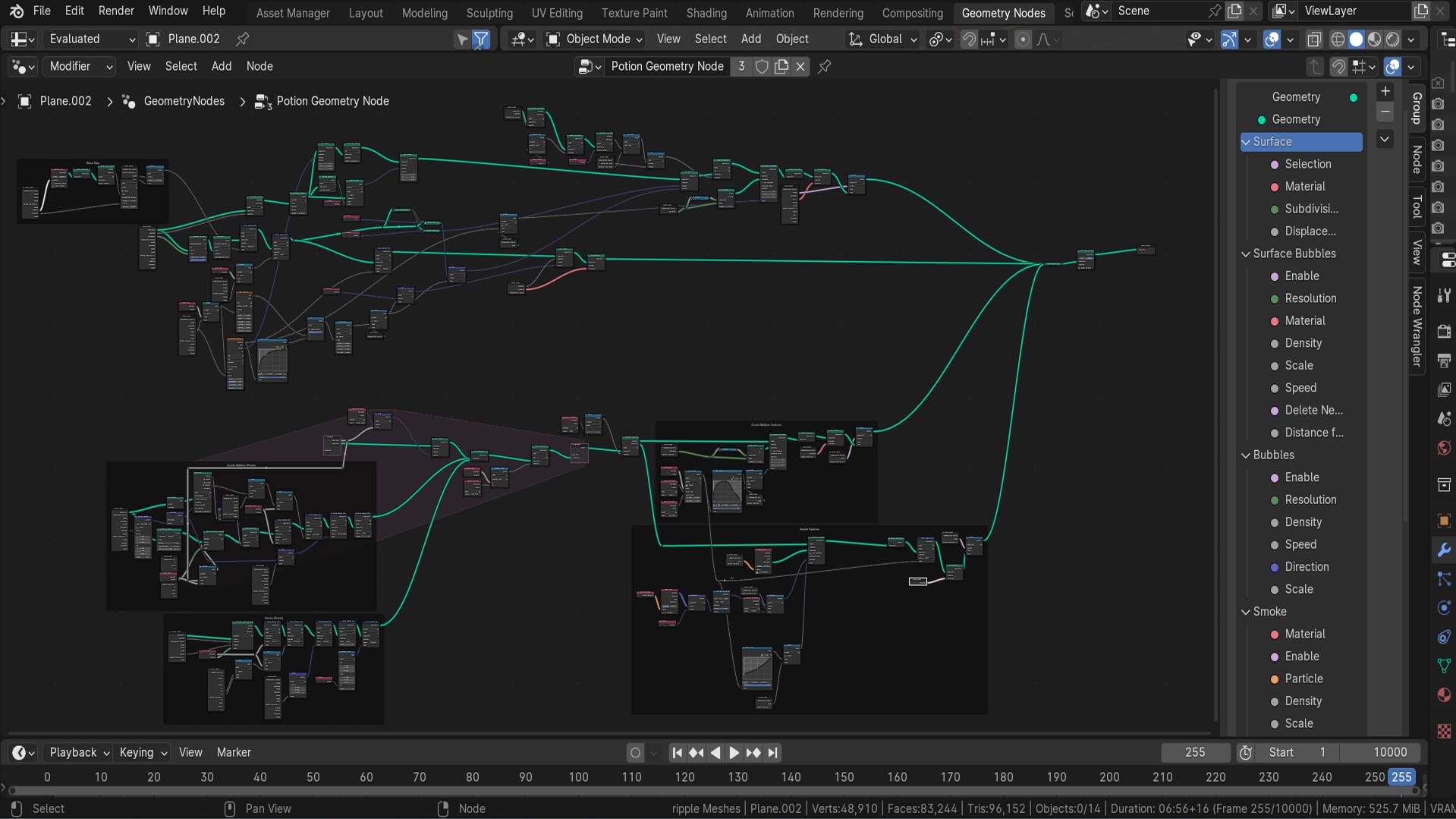 Blender Geometry Node Fire Animation Complete Guide 3D model_6