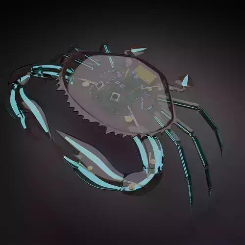 Giant Robot Crab Low-poly 3D model