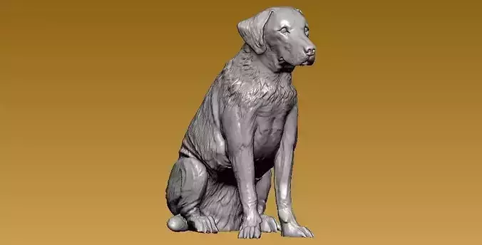 Giant sabari dog - statue - 3D print