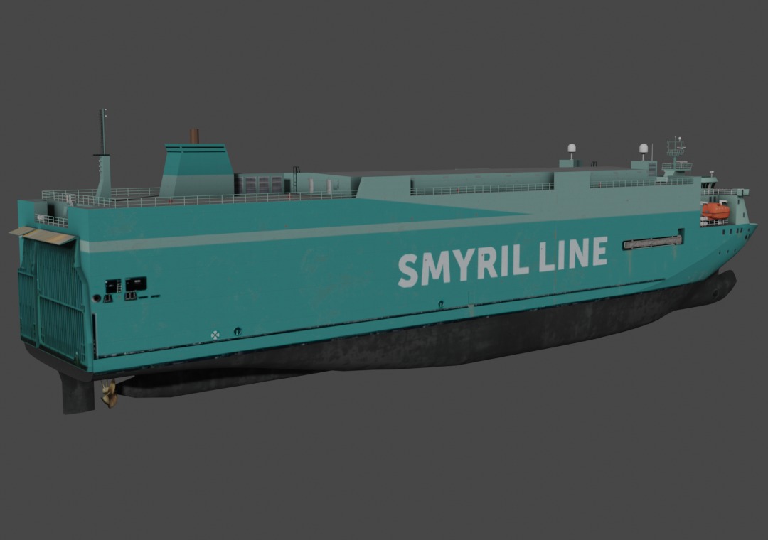 Vehicles Carrier 3D model Low-poly 3D model_6