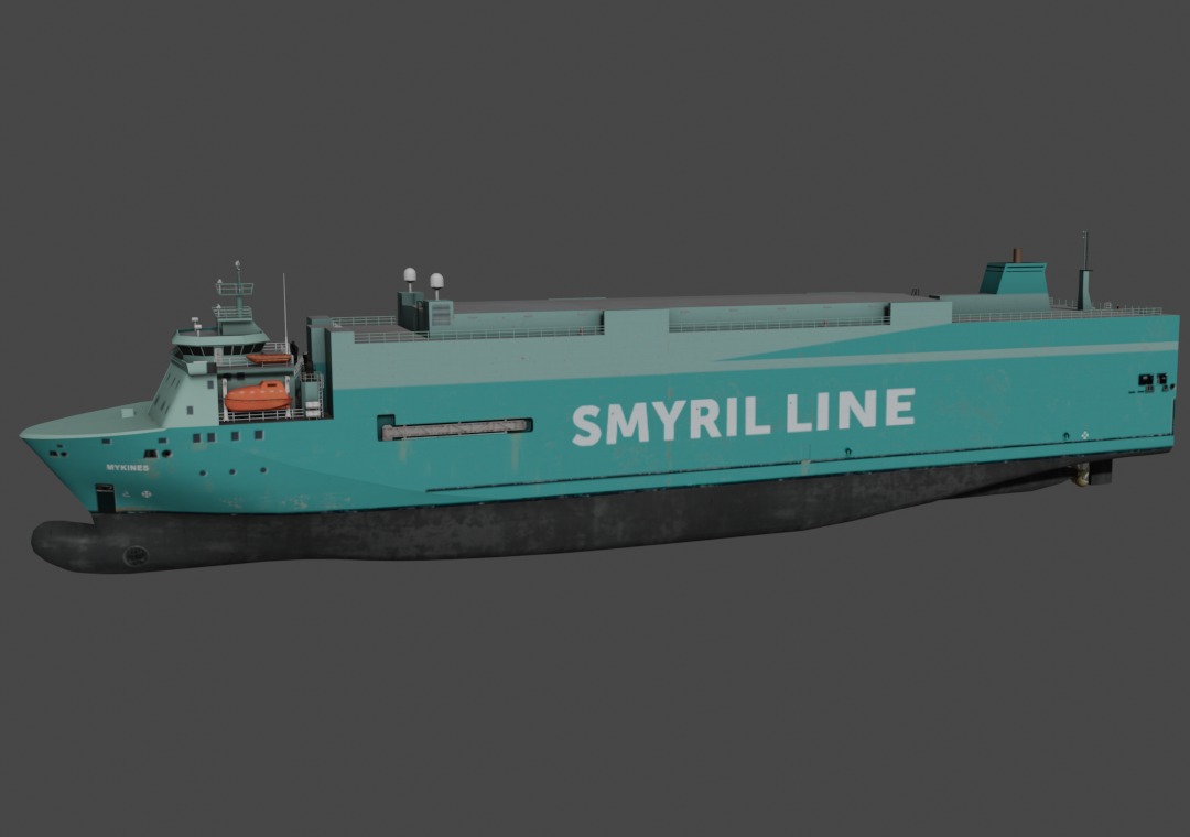 Vehicles Carrier 3D model Low-poly 3D model_10