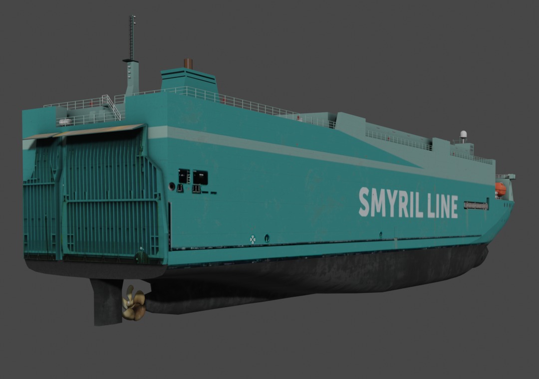Vehicles Carrier 3D model Low-poly 3D model_8