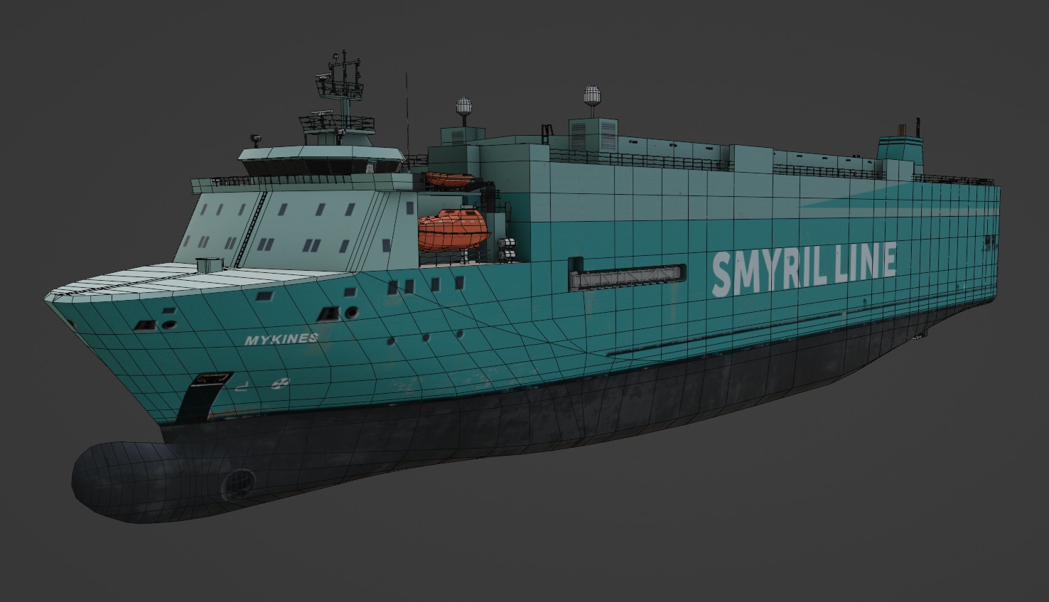 Vehicles Carrier 3D model Low-poly 3D model_11