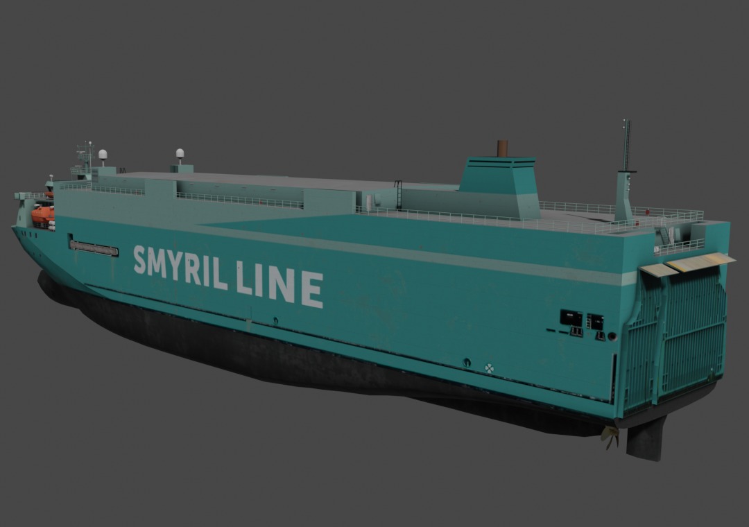 Vehicles Carrier 3D model Low-poly 3D model_9
