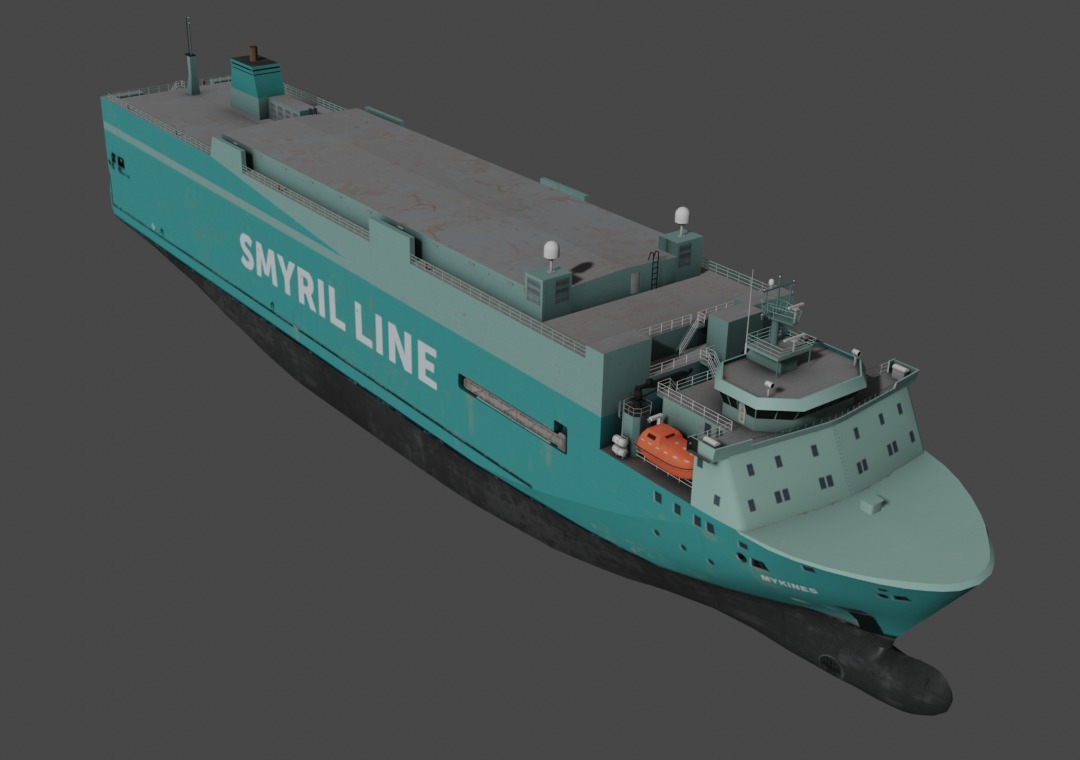 Vehicles Carrier 3D model Low-poly 3D model_5