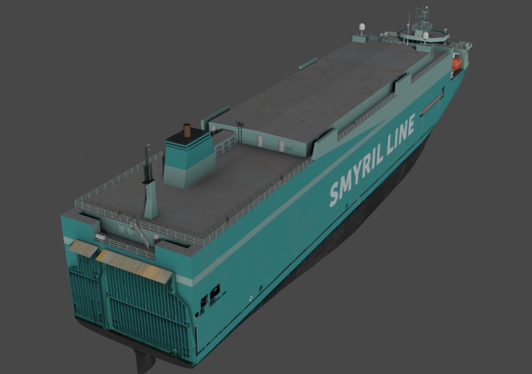 Vehicles Carrier 3D model Low-poly 3D model_7