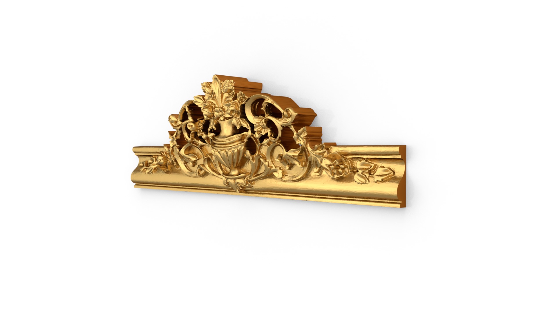 Classic decor ornament carved 06 3D model_2