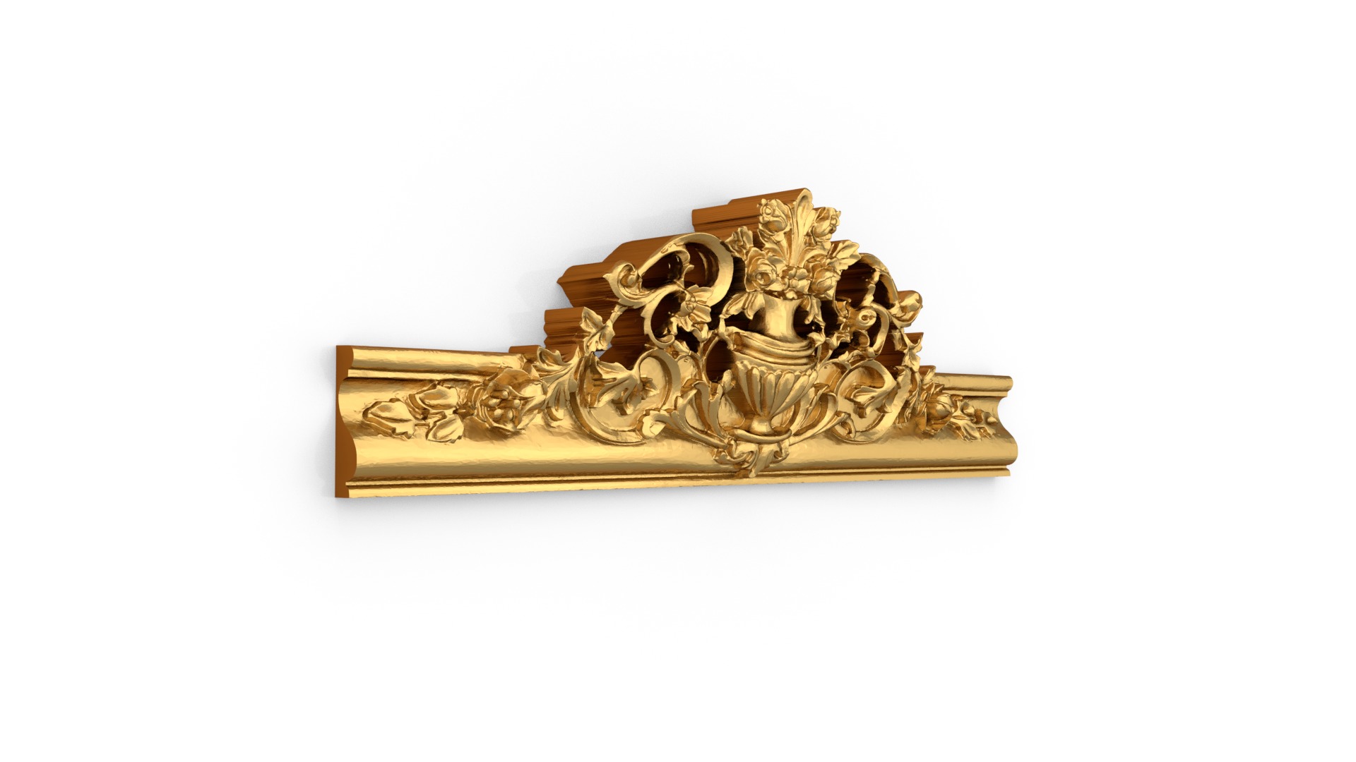 Classic decor ornament carved 06 3D model_1