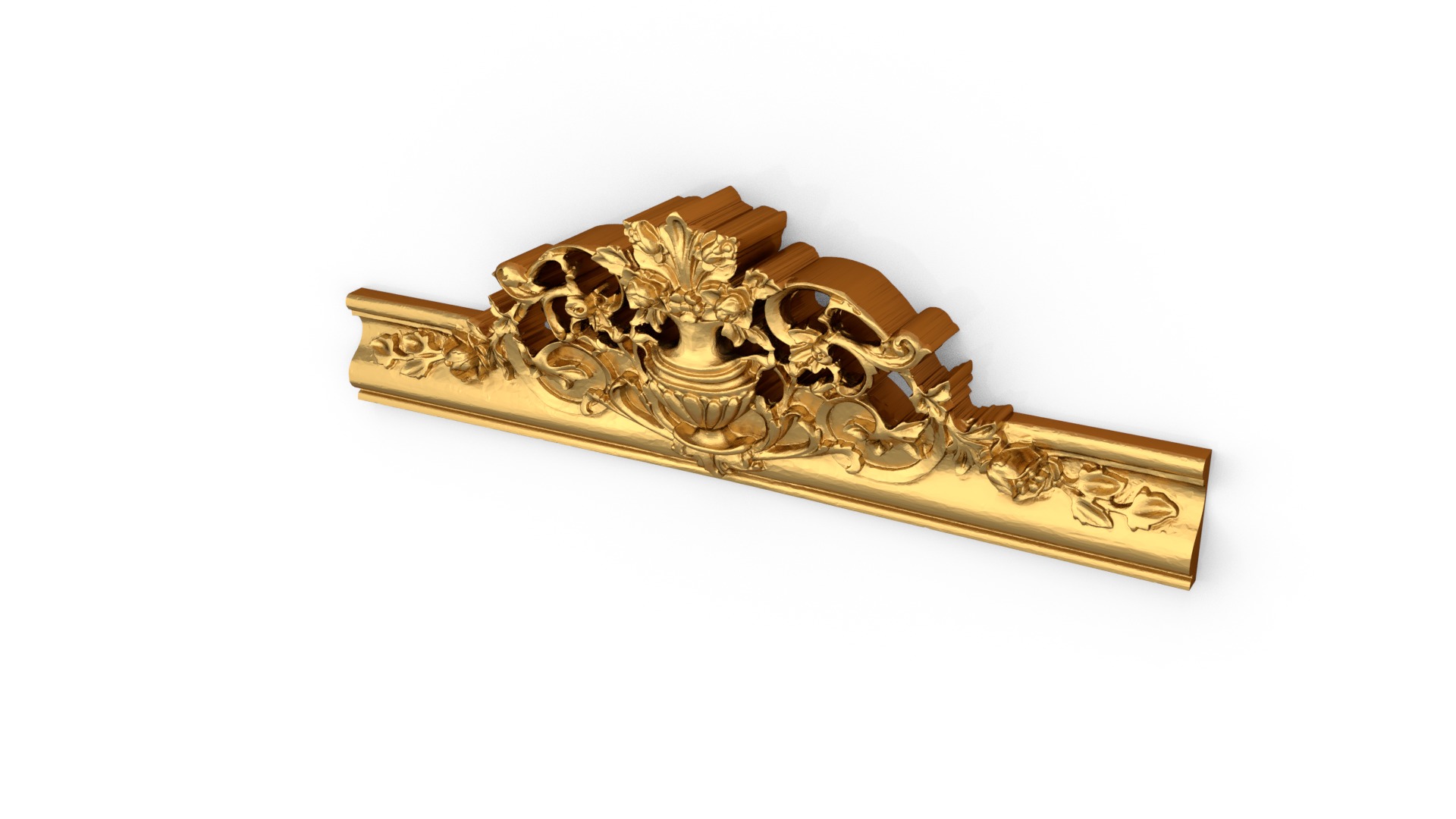 Classic decor ornament carved 06 3D model_4